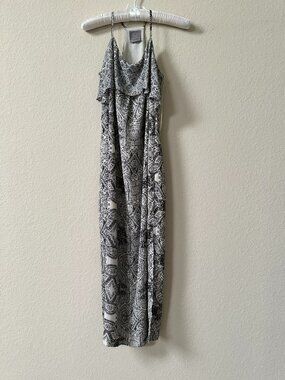 Anthropologie Vanessa Virginia Talitha Geo Print Beaded Maxi Dress Sz 2P